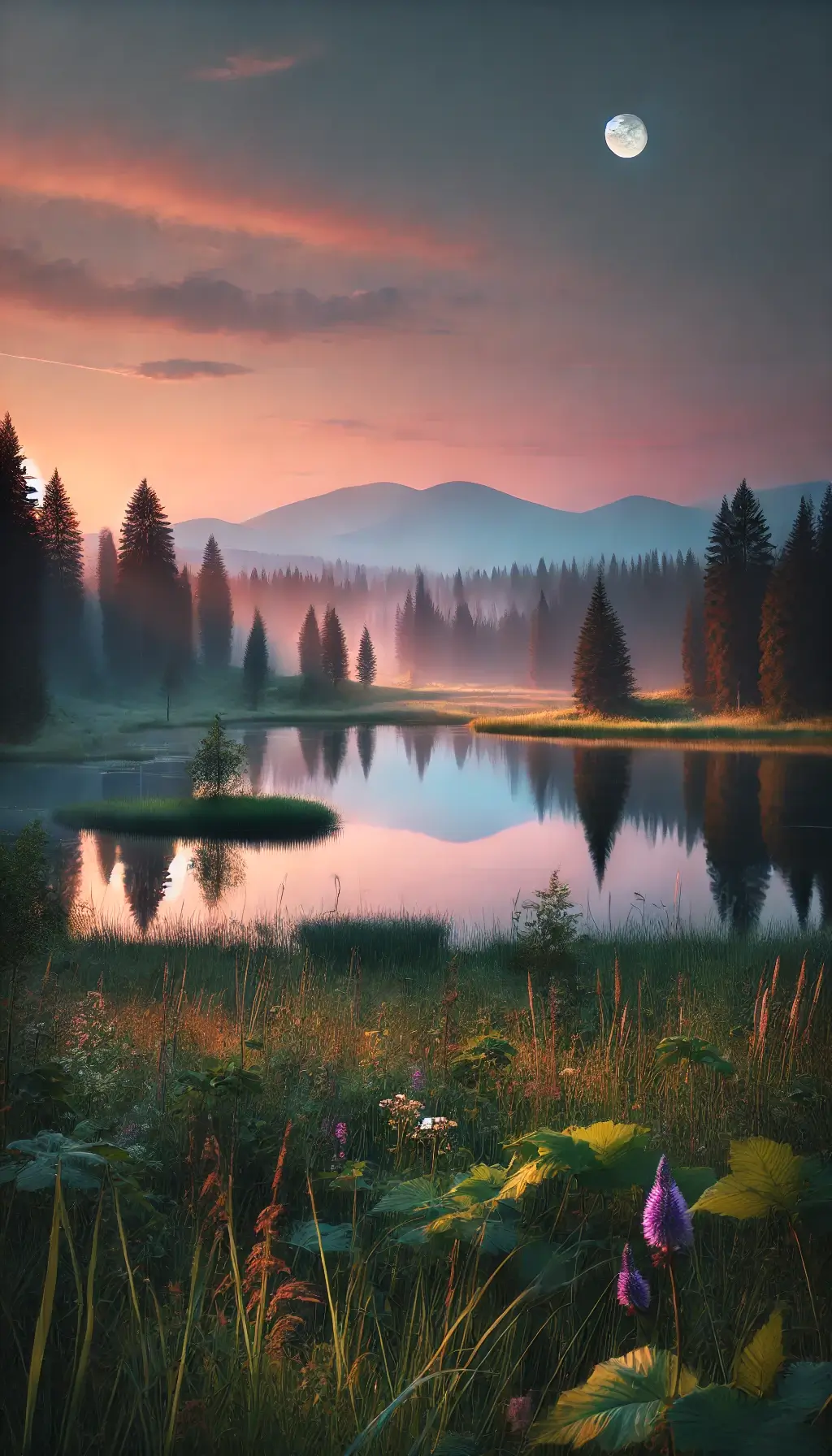 Tranquil Nature Lake Wallpaper