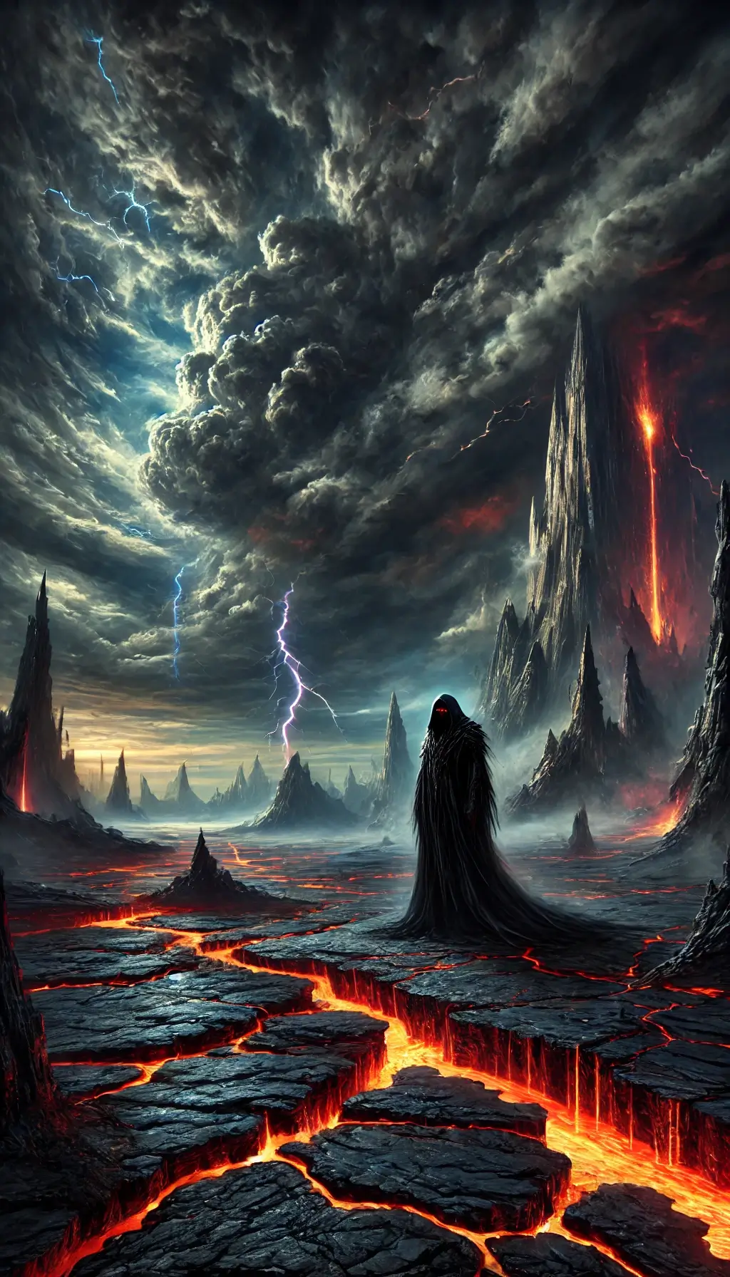 Dark Fantasy Lava Landscape in 4K HD