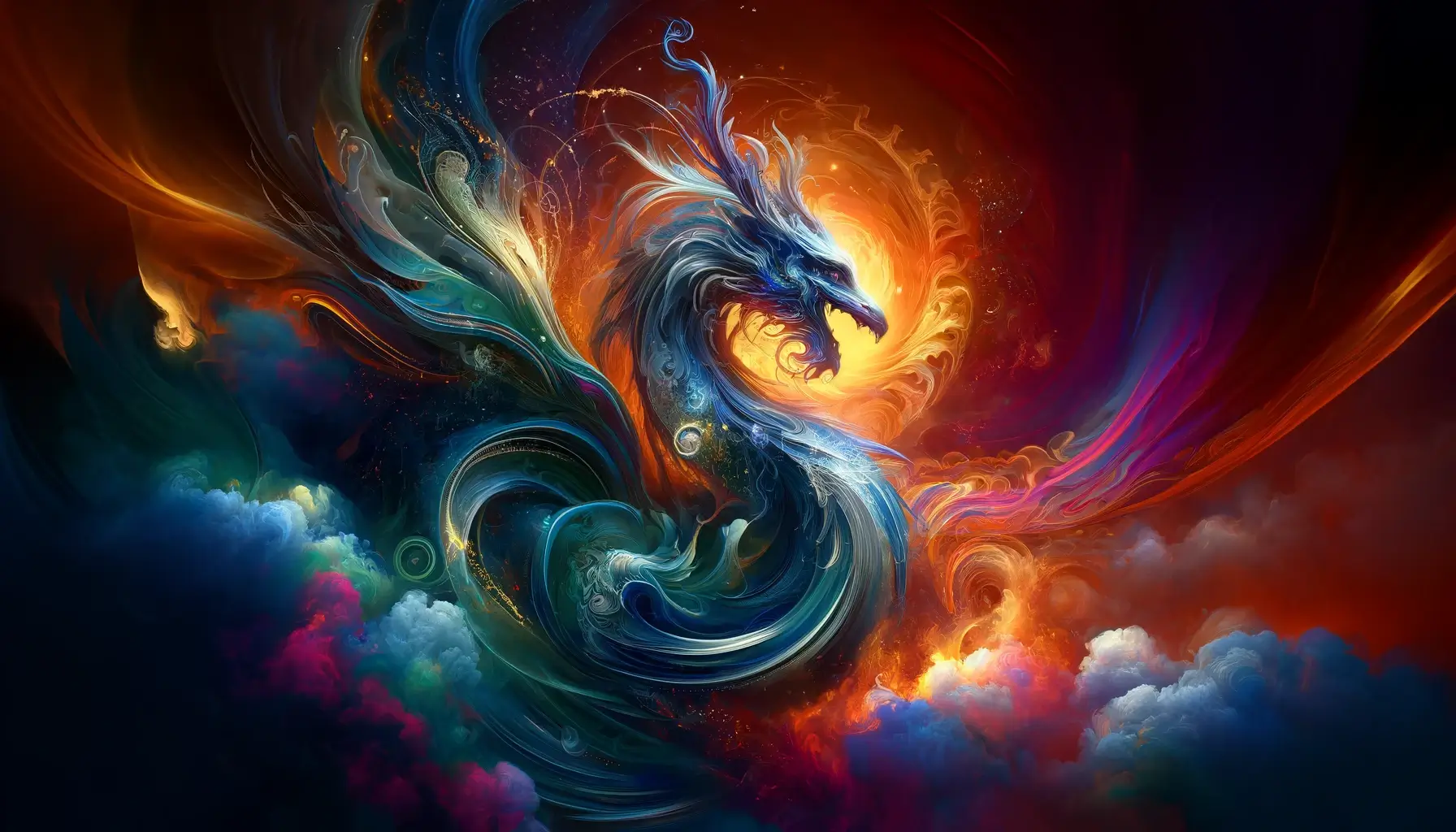 4K HD Abstract Dragon Wallpaper