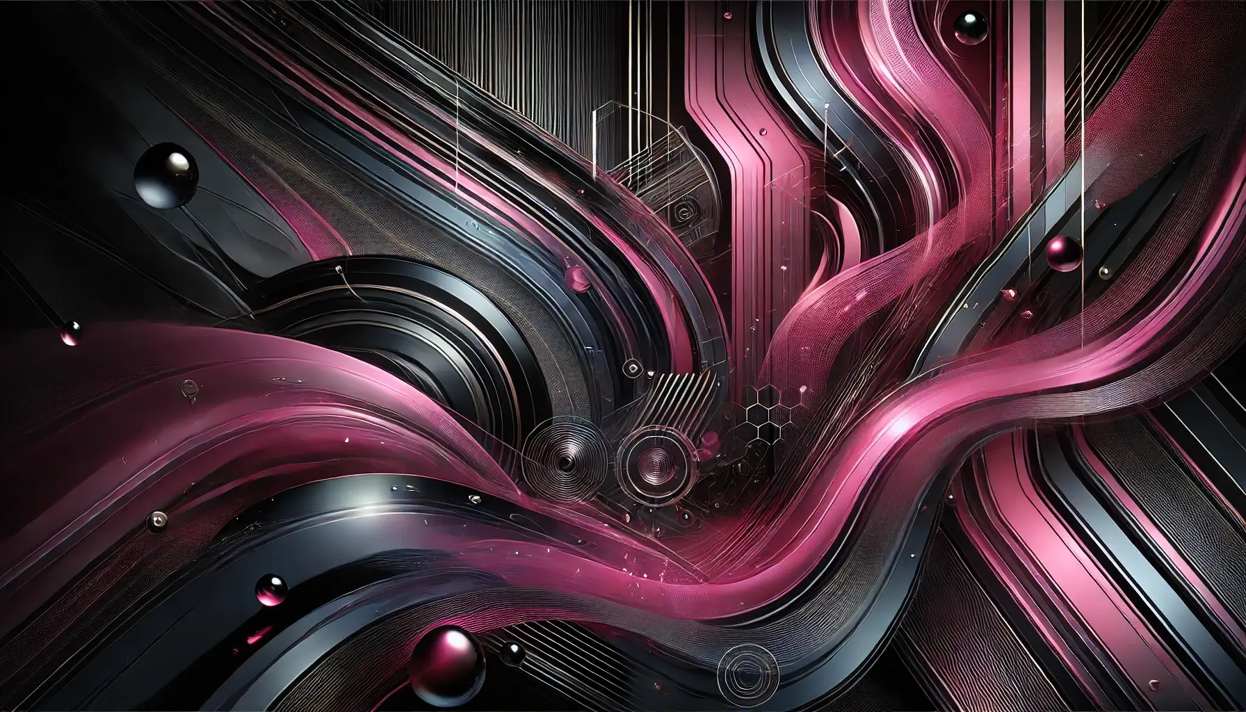 Abstract Wallpaper Dark Pink Black HD 4K