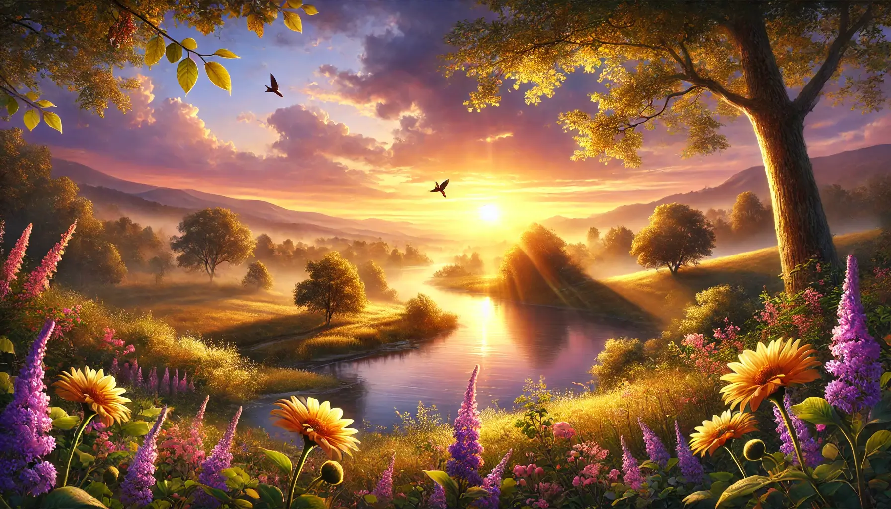 Beautiful Nature Sunrise Desktop HD 4K Wallpaper