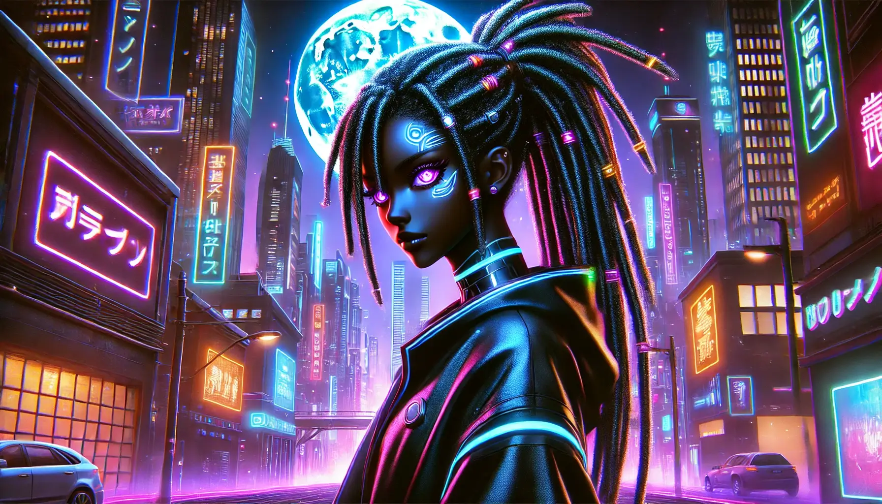 Futuristic Anime Character