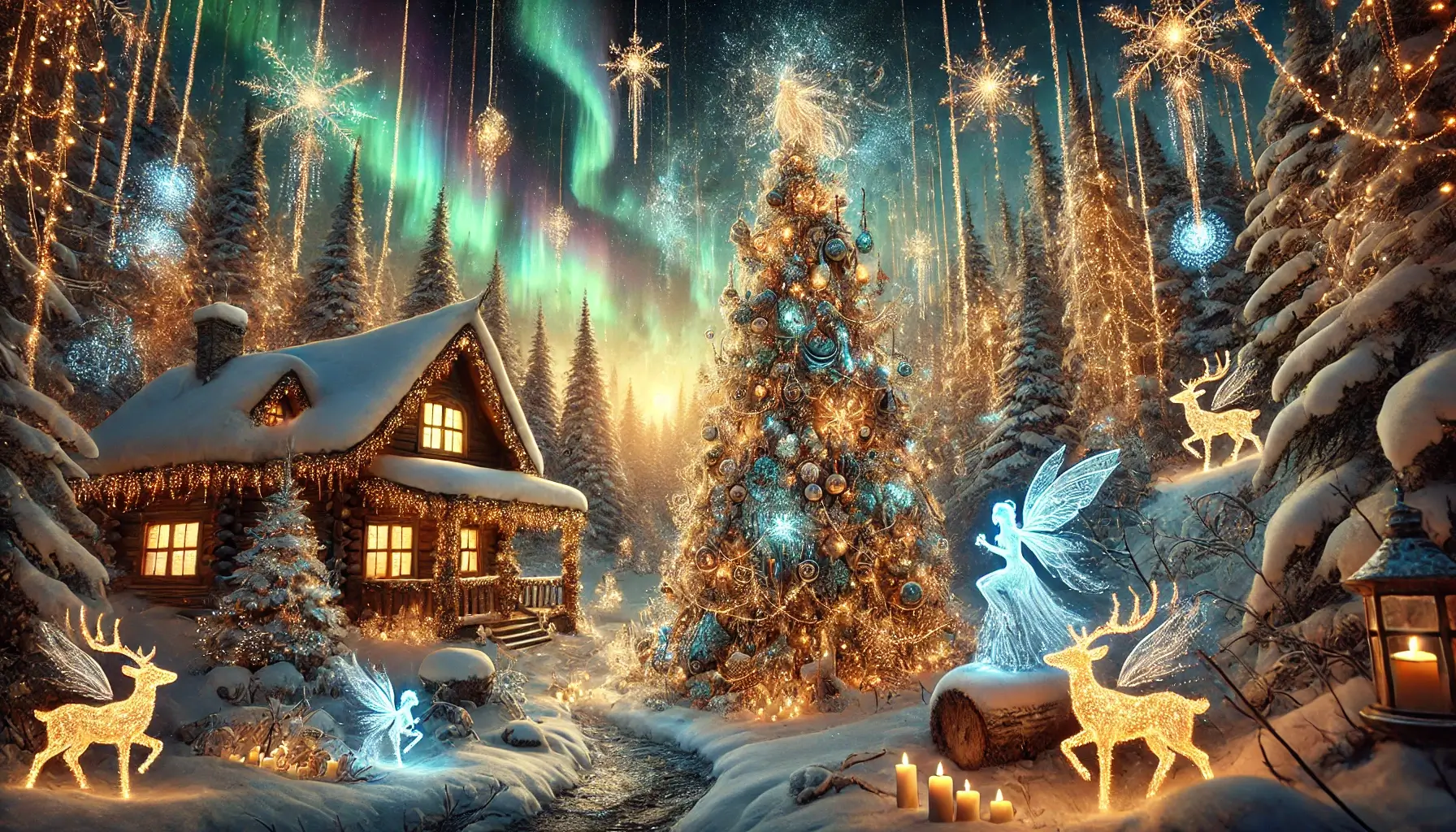 Christmas Wallpaper 4K Fantasy Magic Scene