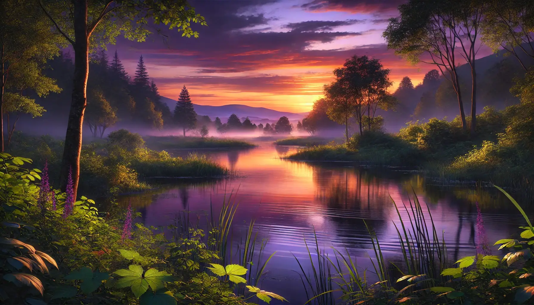 Evening Nature View 4K HD Wallpaper