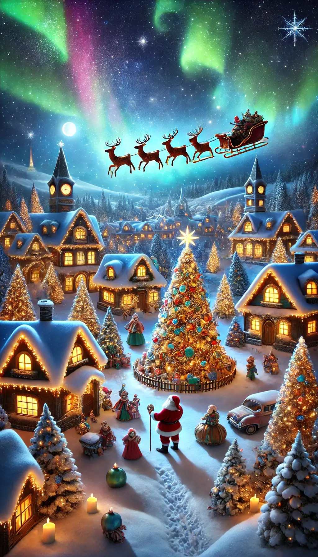 Fantasy Christmas HD 4K Mobile Wallpaper