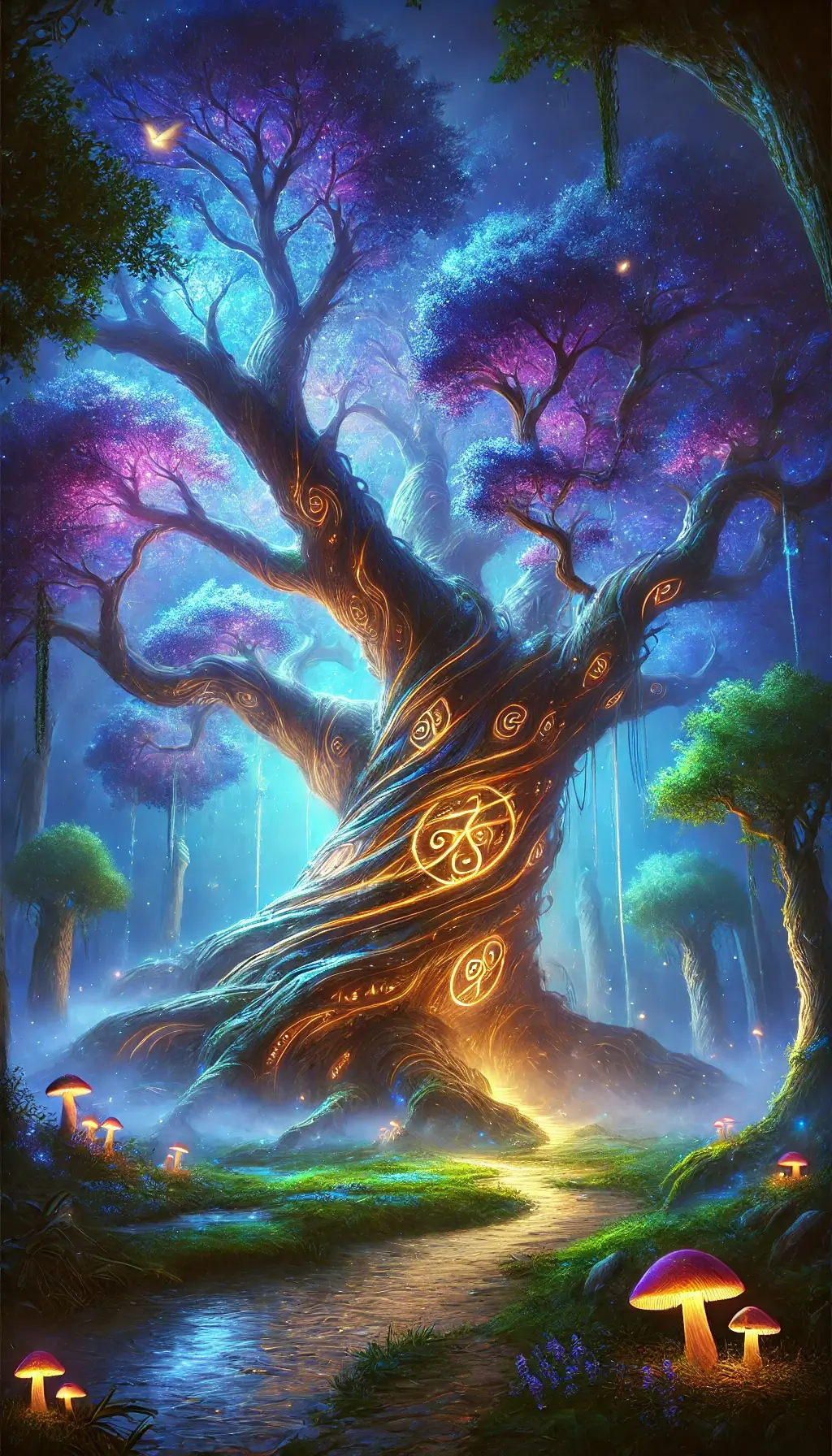 Fantasy Glowing Tree Wallpaper