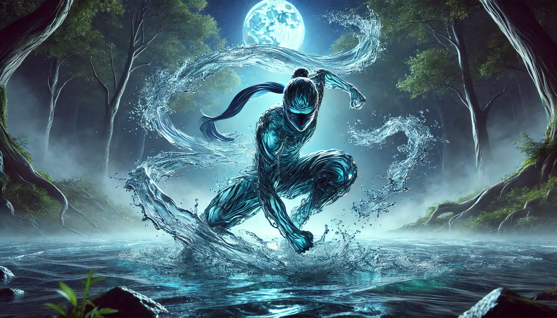 Water Ninja Fantasy Wallpaper