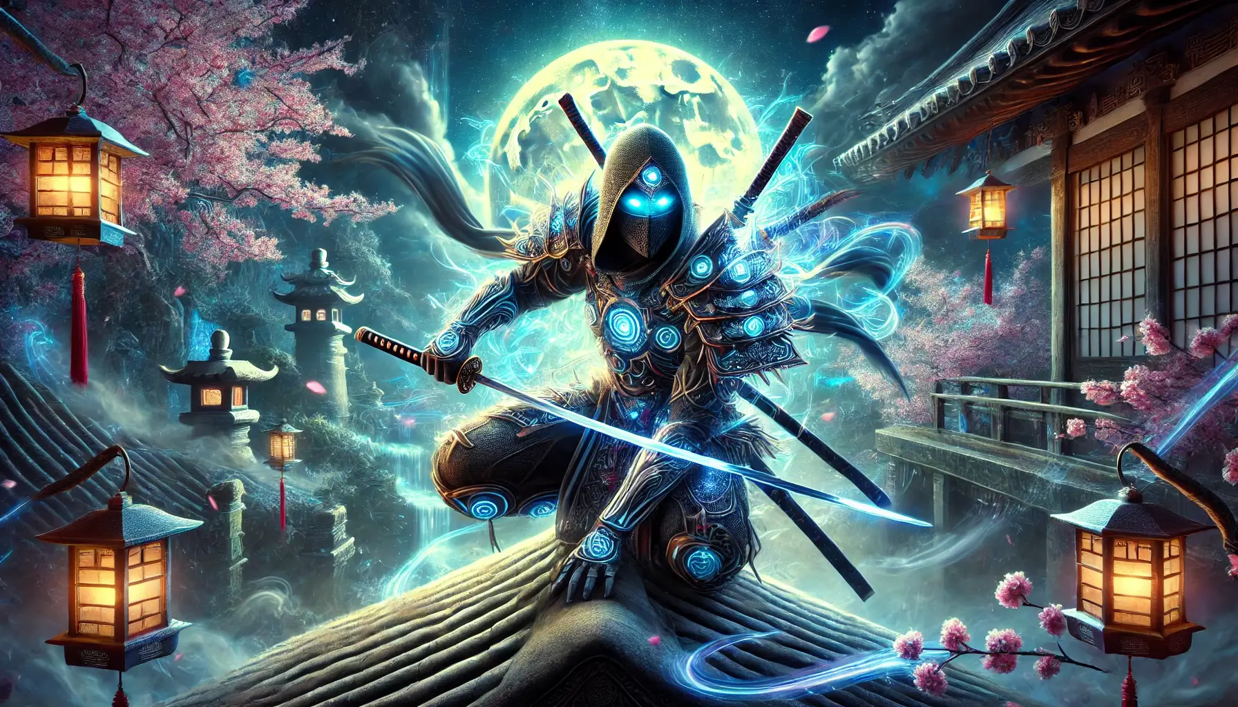 Ninja Wallpaper 4K Fantasy Action Scene