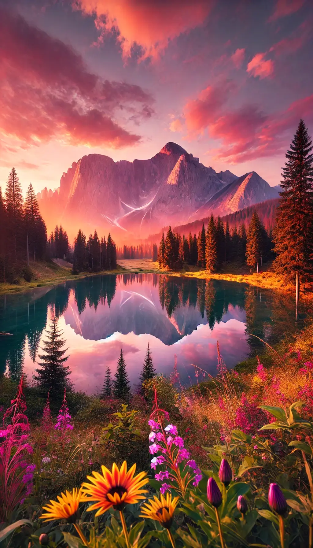 Serene Mountain Landscape Wallpaper