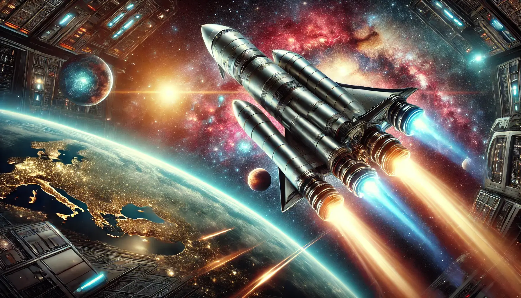 Space Rocket HD 4K Wallpaper