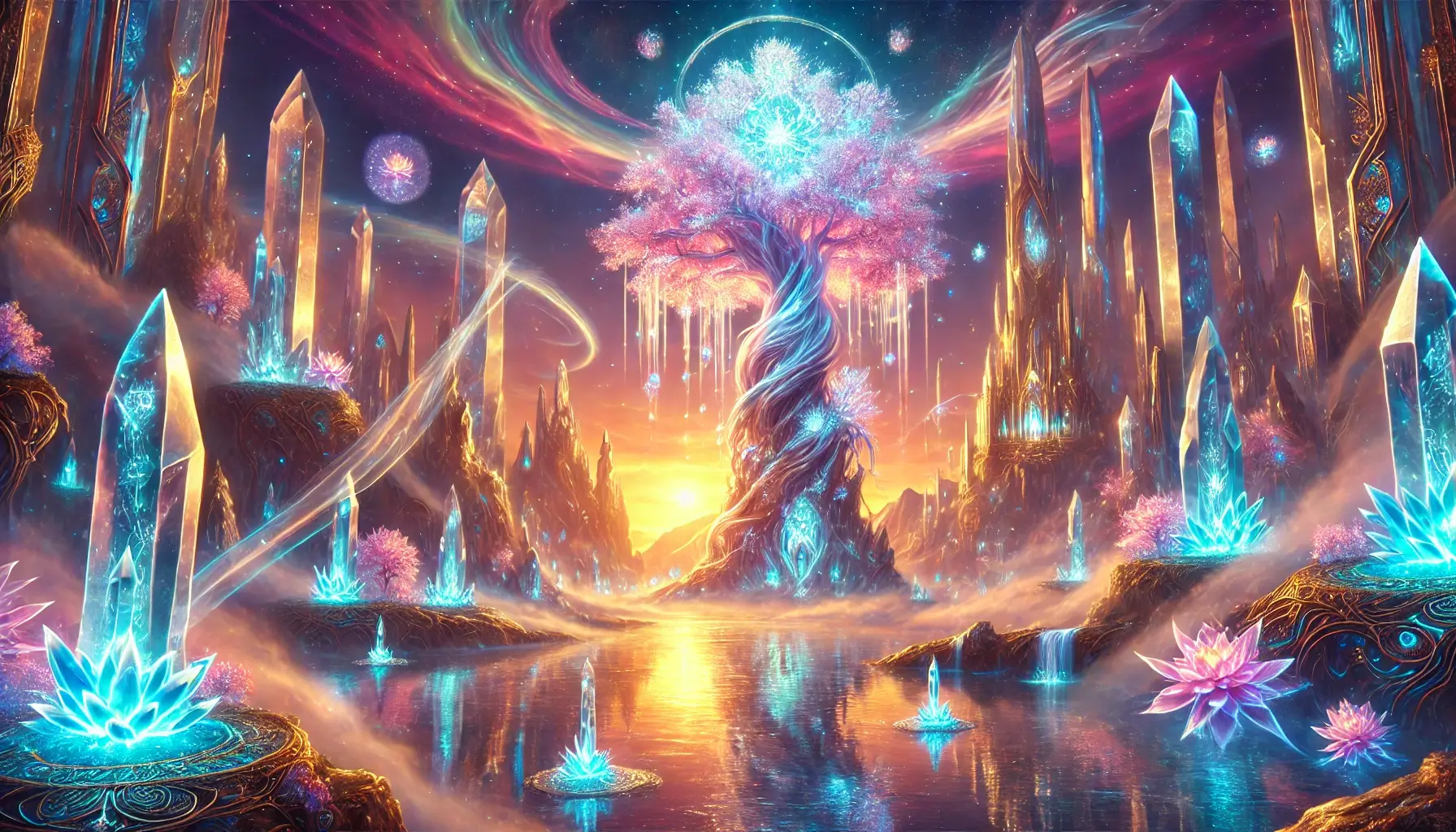 Colorful Fantasy Landscape Wallpaper